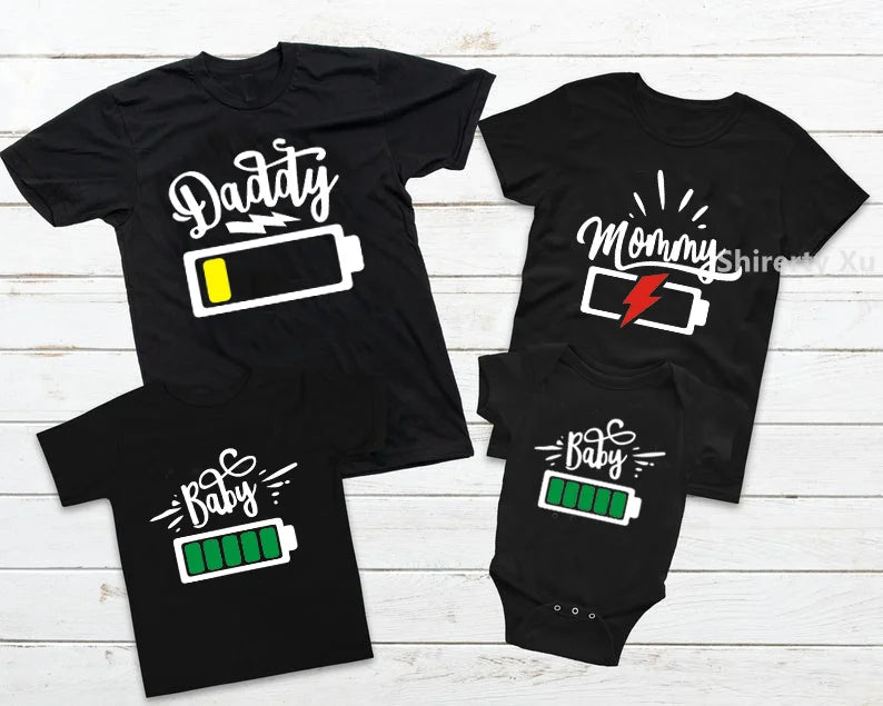 Battery family T-shirt