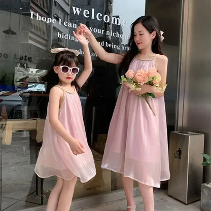 Chiffon Mom and Girls dress