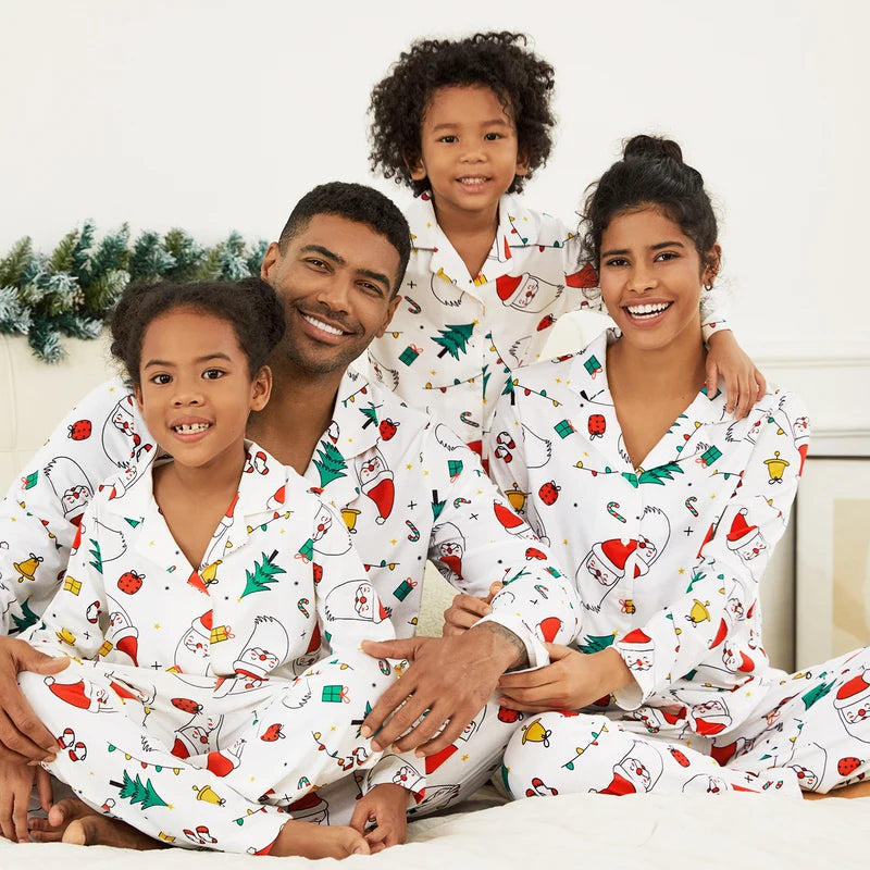 Colourful Christmas Pyjama Set For Family’s | Long Sleeve Top And Pants