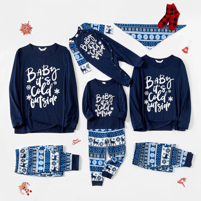 Family’s Matching Christmas Pyjama Set | Letter Top And Reindeer Pants