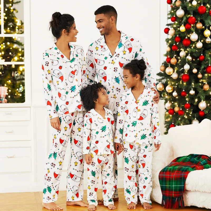 Colourful Christmas Pyjama Set For Family’s | Long Sleeve Top And Pants