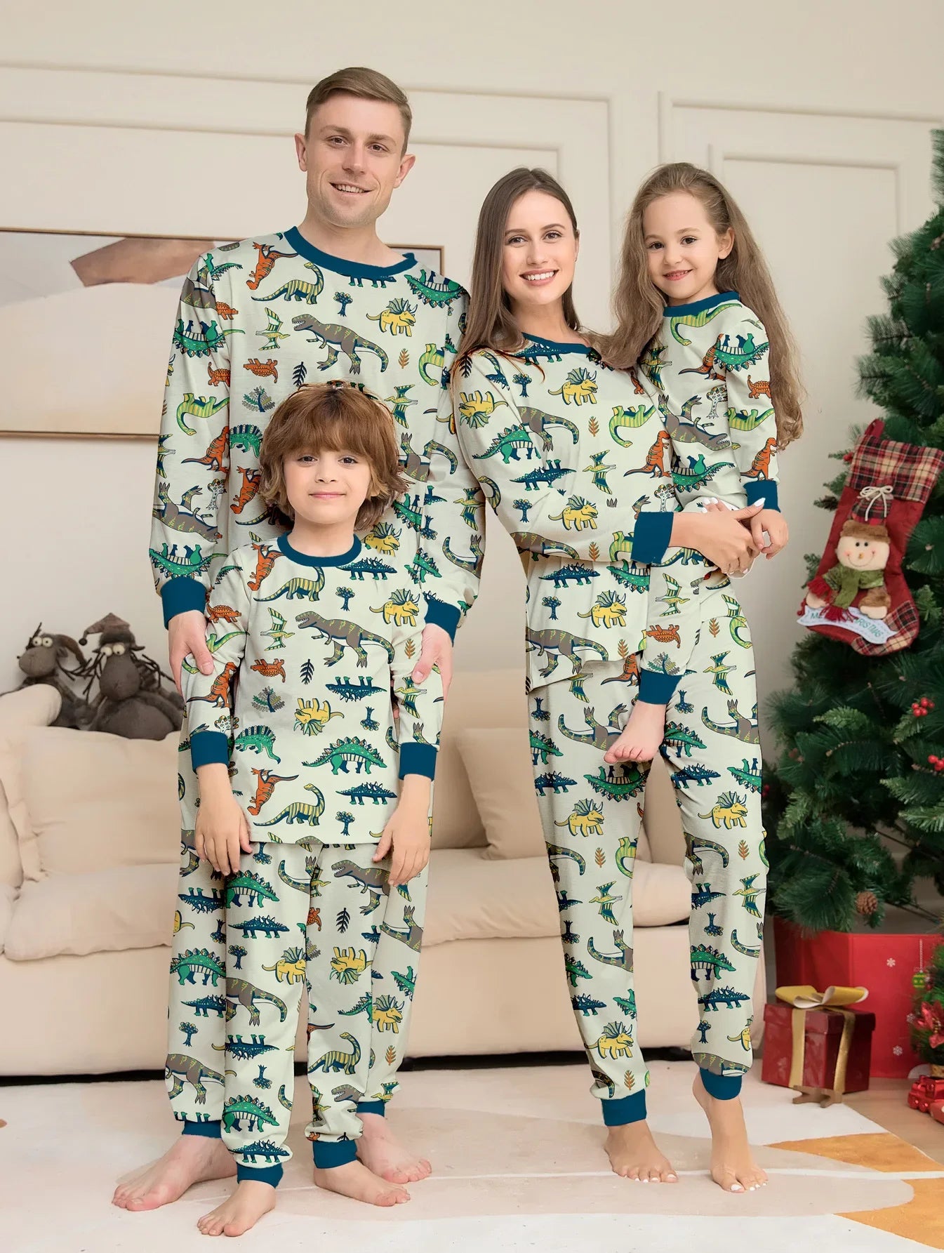 Christmas Dinosaur Print Outfits