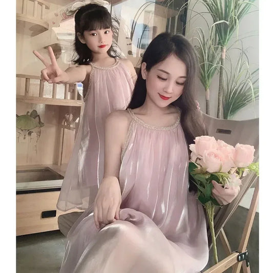 Chiffon Mom and Girls dress